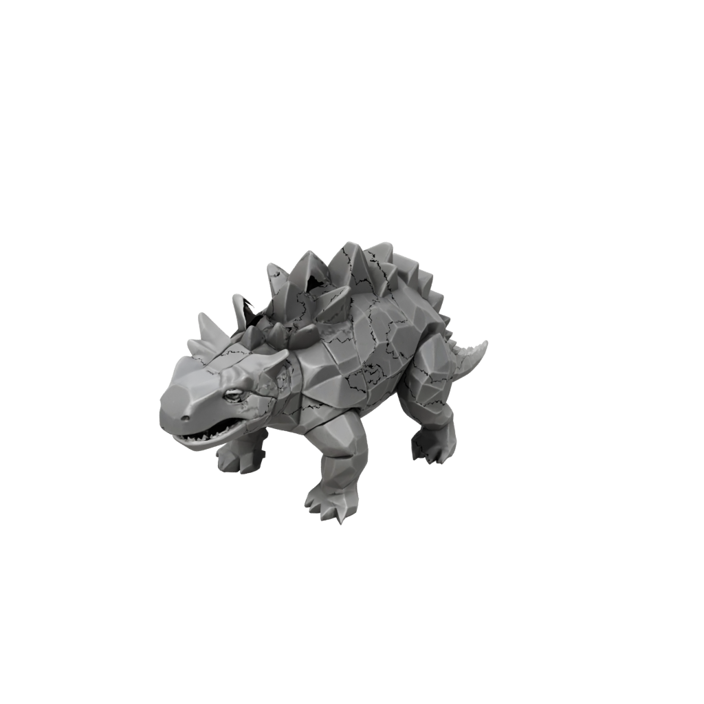 Mini Low-Poly Ankylosaurus