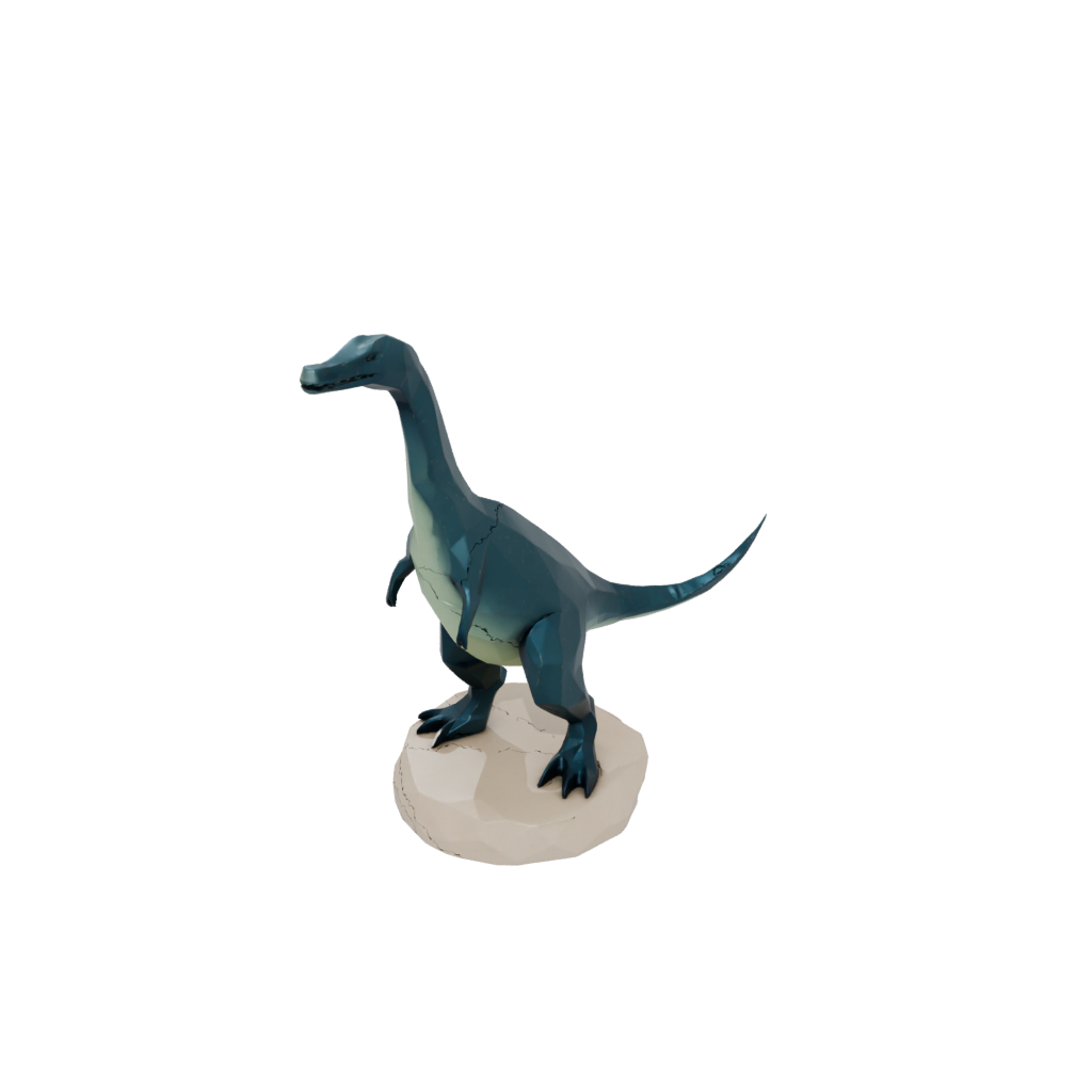 Mini Low-Poly Plesiosaur — dinosaurs 3D print model, STL