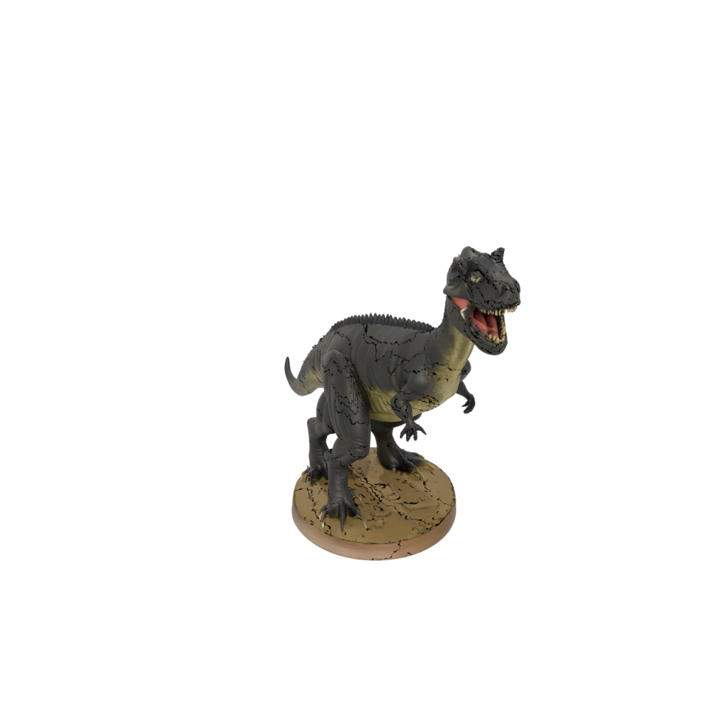 Mini Giganotosaurus — dinosaurs 3D print model, STL