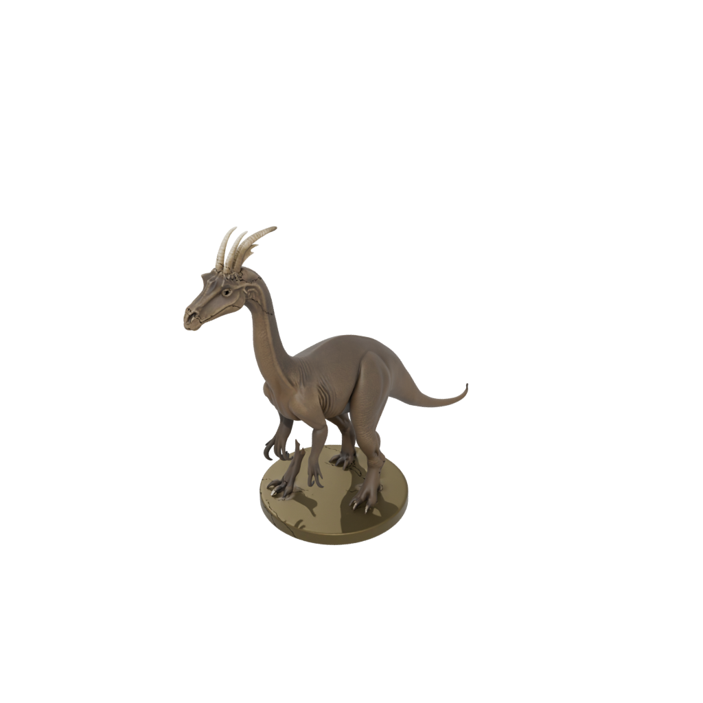 Mini Parasaurolophus — dinosaurs 3D print model, STL