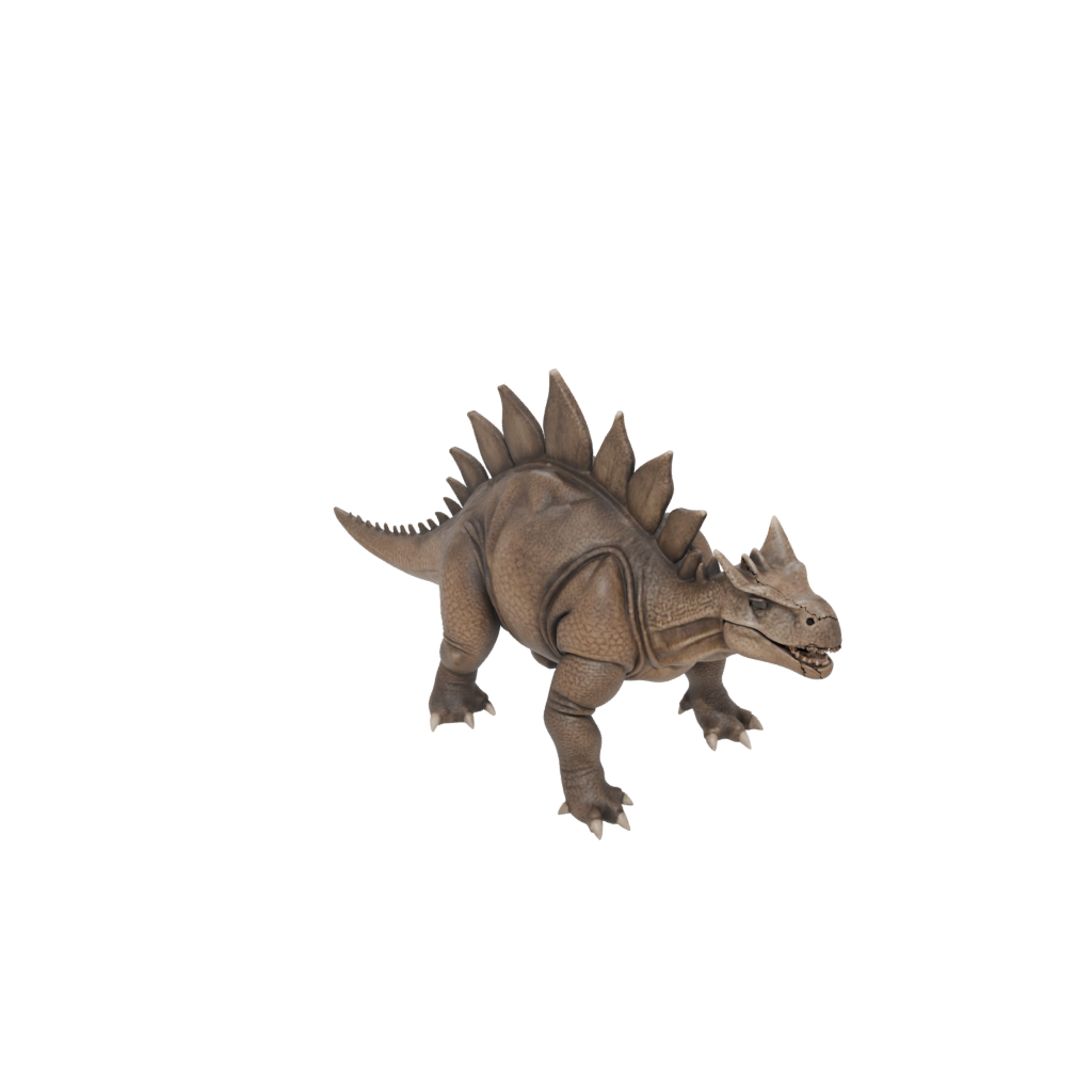 Mini Stegosaurus — dinosaurs 3D print model, STL
