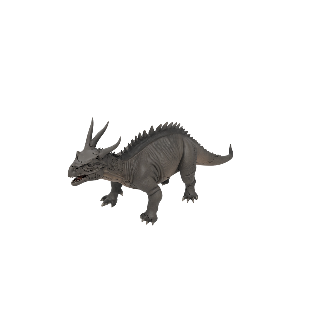 Mini Styracosaurus — dinosaurs 3D print model, STL