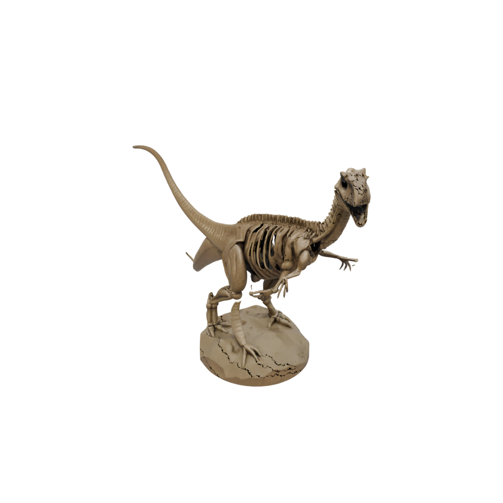 Mini Skeleton Allosaurus — dinosaurs 3D print model, STL