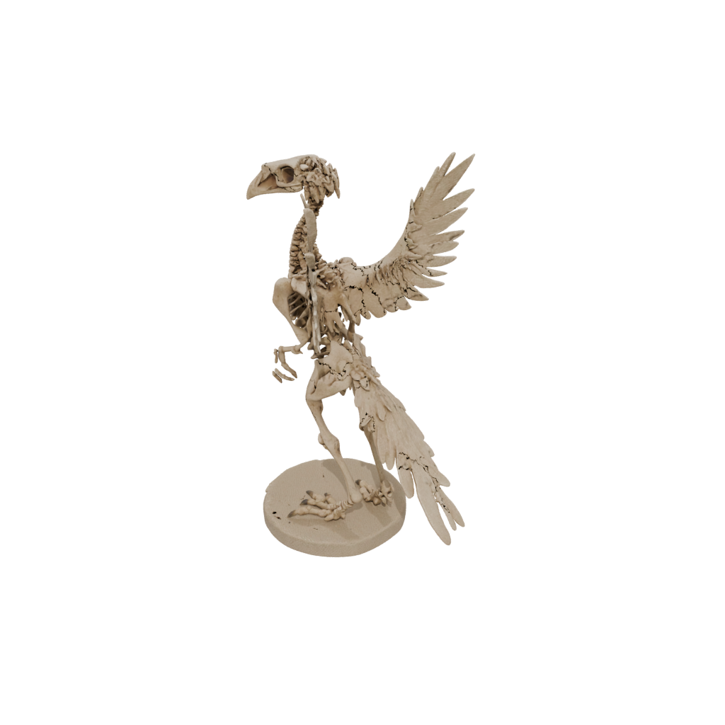 Mini Skeleton Archaeopteryx — dinosaurs 3D print model, STL