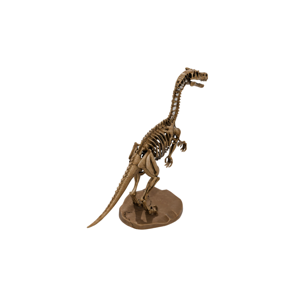 Mini Skeleton Baryonyx — dinosaurs 3D print model, STL