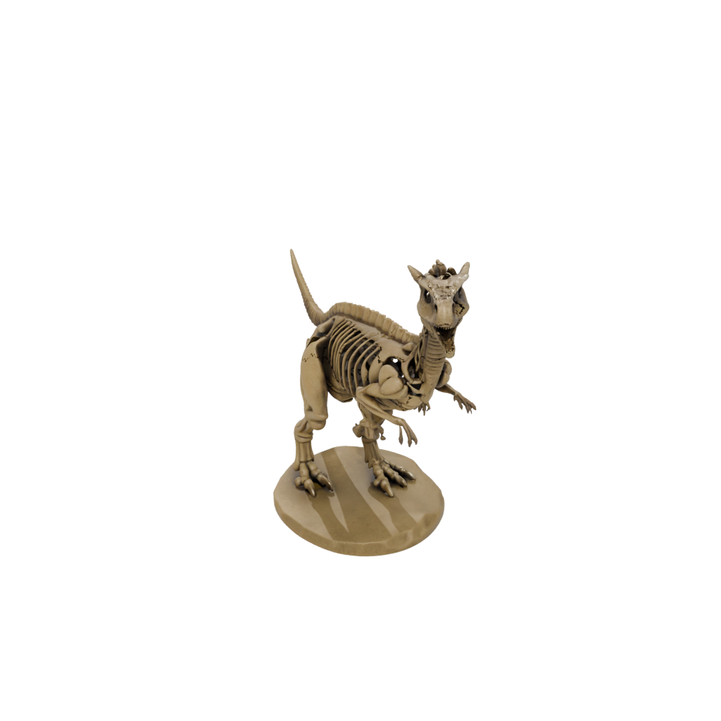 Mini Skeleton Carnotaurus — dinosaurs 3D print model, STL