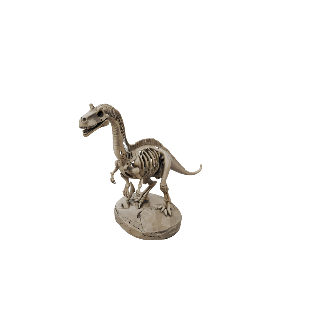 Mini Skeleton Iguanodon — dinosaurs 3D print model, STL
