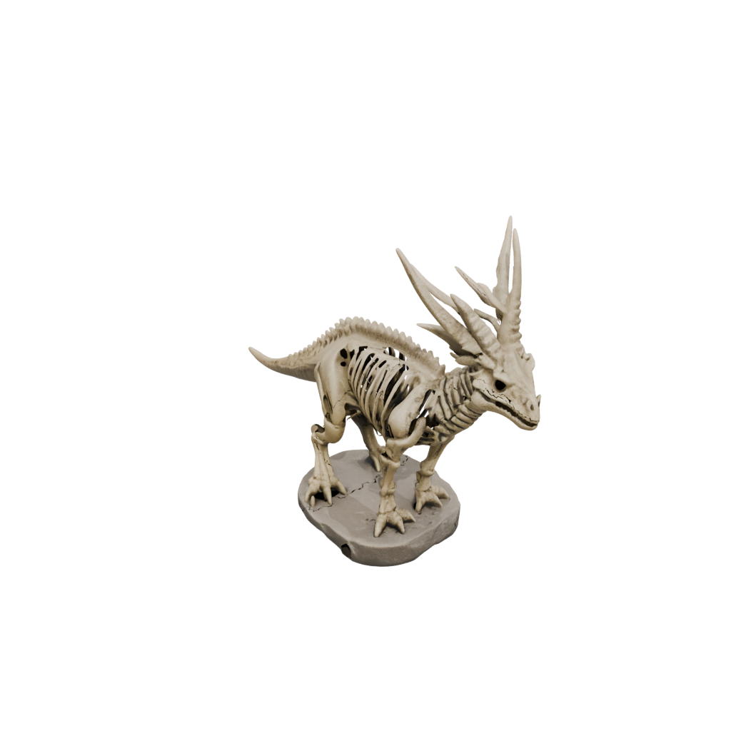 Mini Skeleton Styracosaurus — dinosaurs 3D print model, STL
