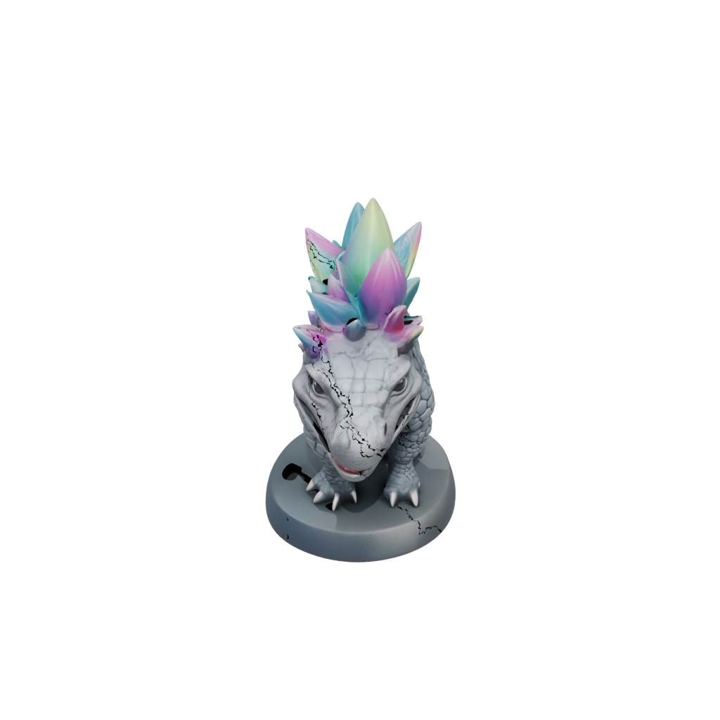 Neon Chibi Ankylosaurus — dinosaurs 3D print model, STL