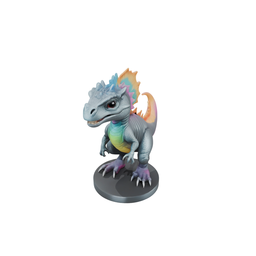 Neon Chibi Pachycephalosaurus