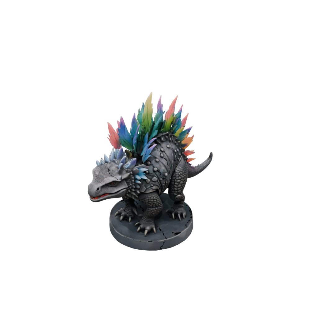 Neon Feathered Ankylosaurus