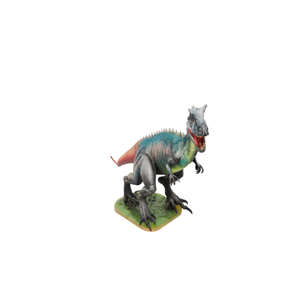 Neon Flexi Giganotosaurus — dinosaurs 3D print model, STL