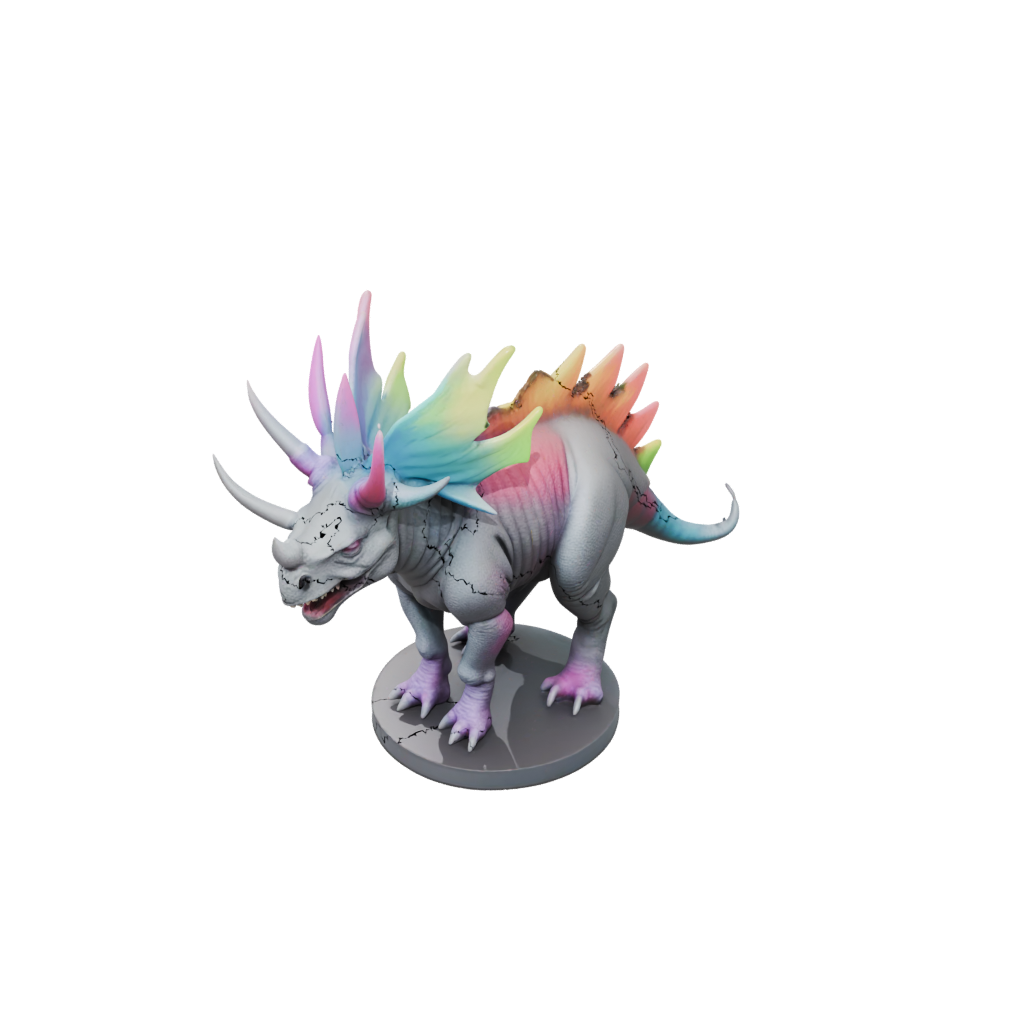Neon Flexi Triceratops