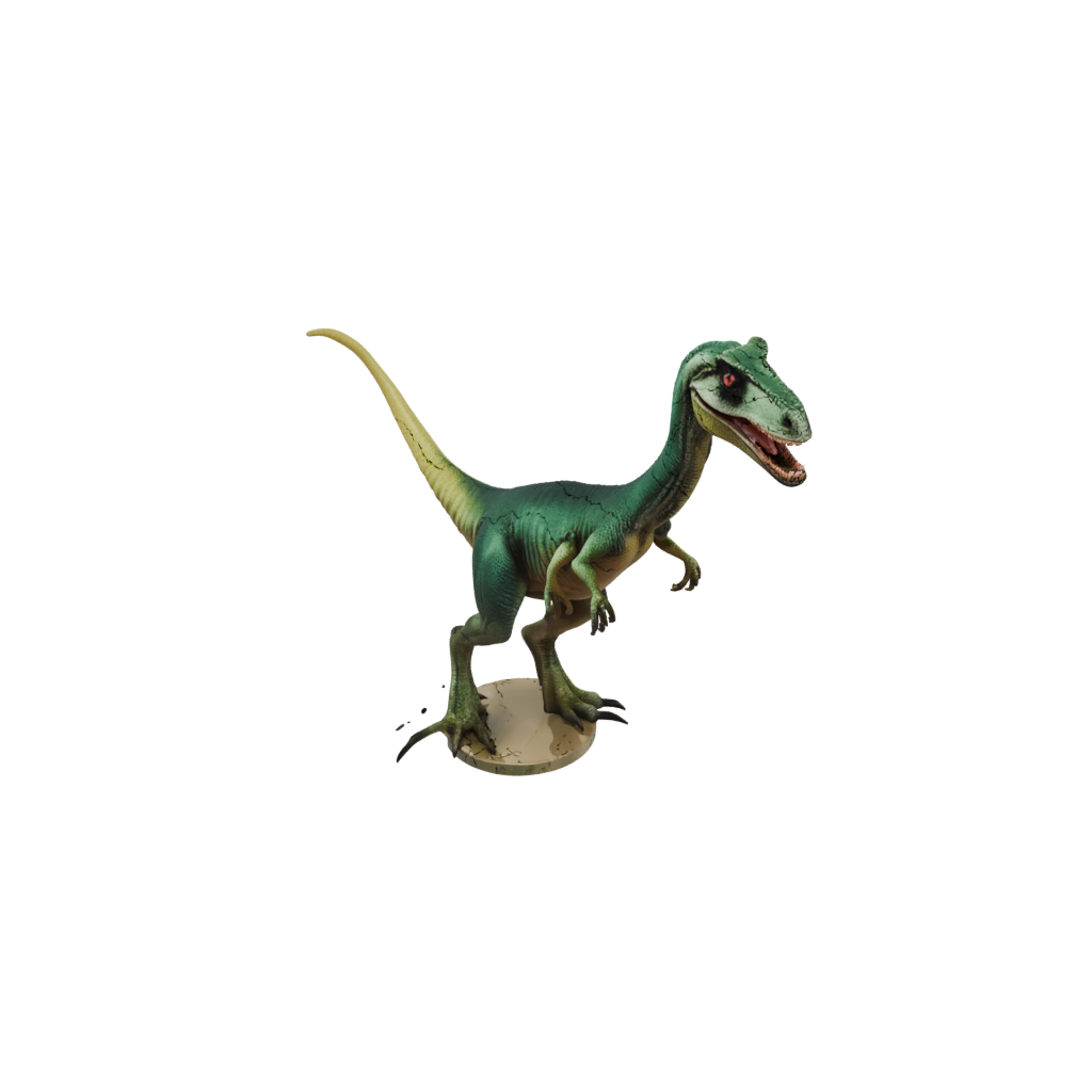 Neon Compsognathus — dinosaurs 3D print model, STL