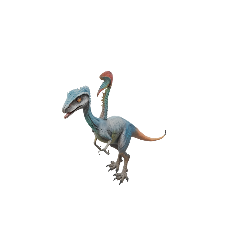 Neon Oviraptor — dinosaurs 3D print model, STL