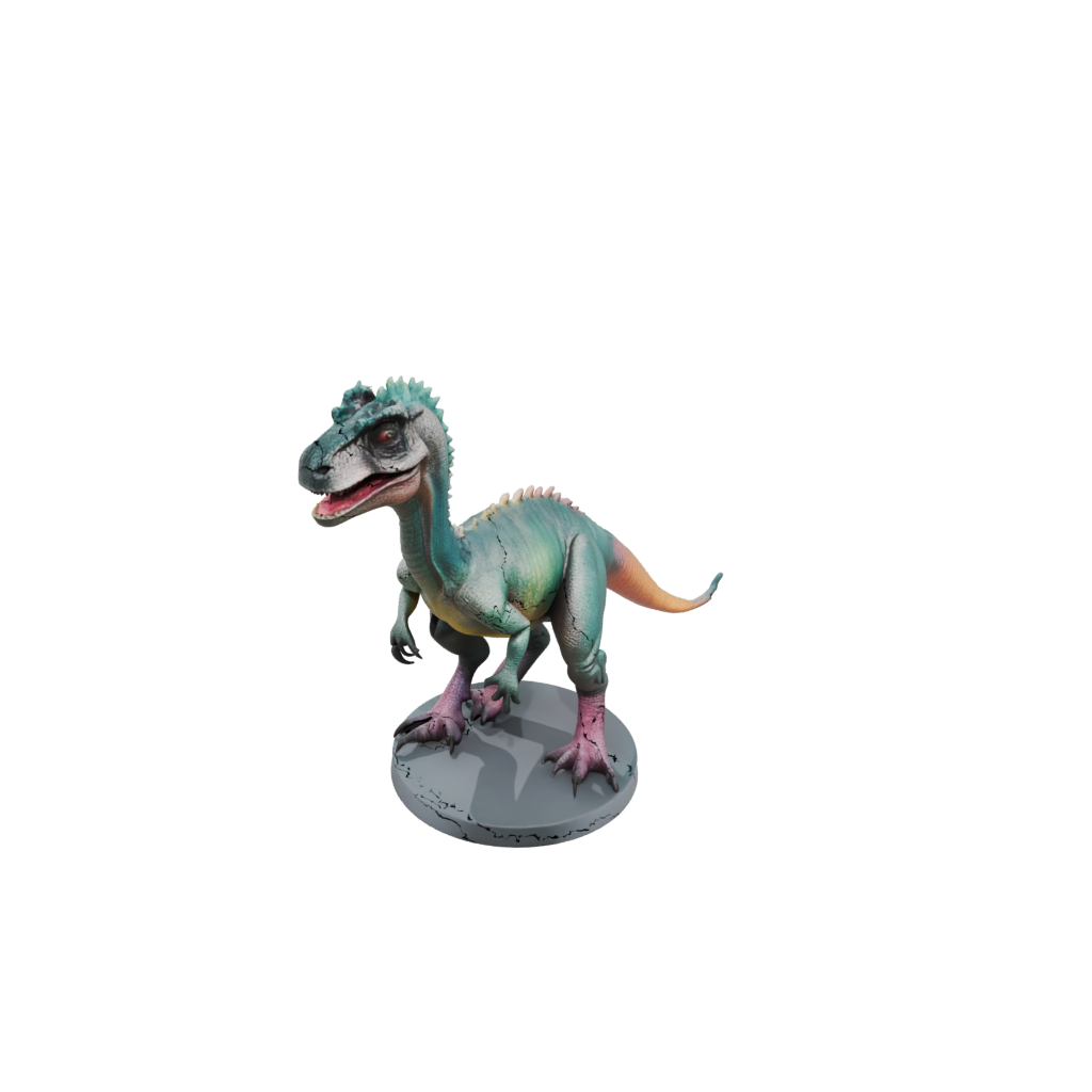 Neon Pachycephalosaurus — dinosaurs 3D print model, STL