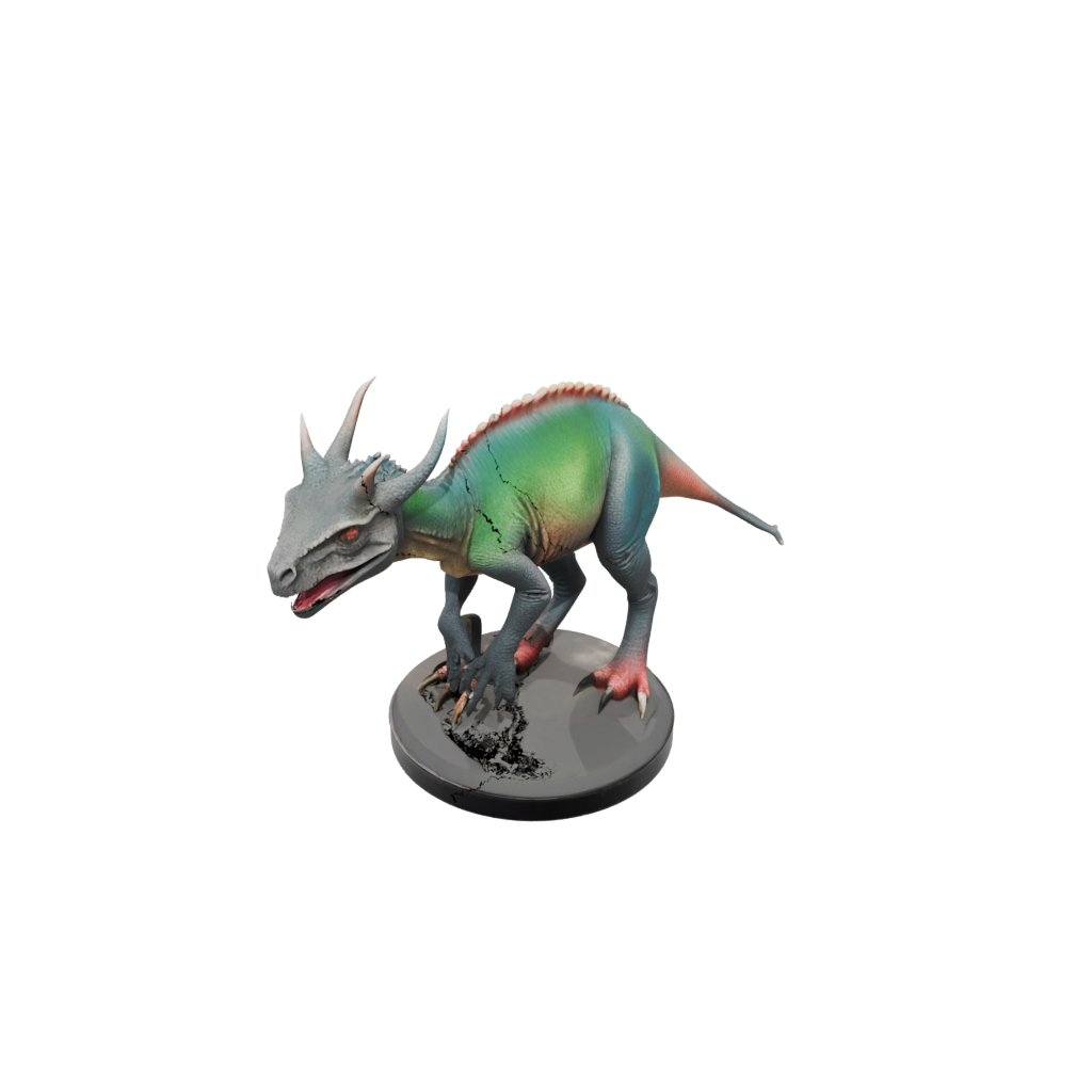 Neon Protoceratops — dinosaurs 3D print model, STL