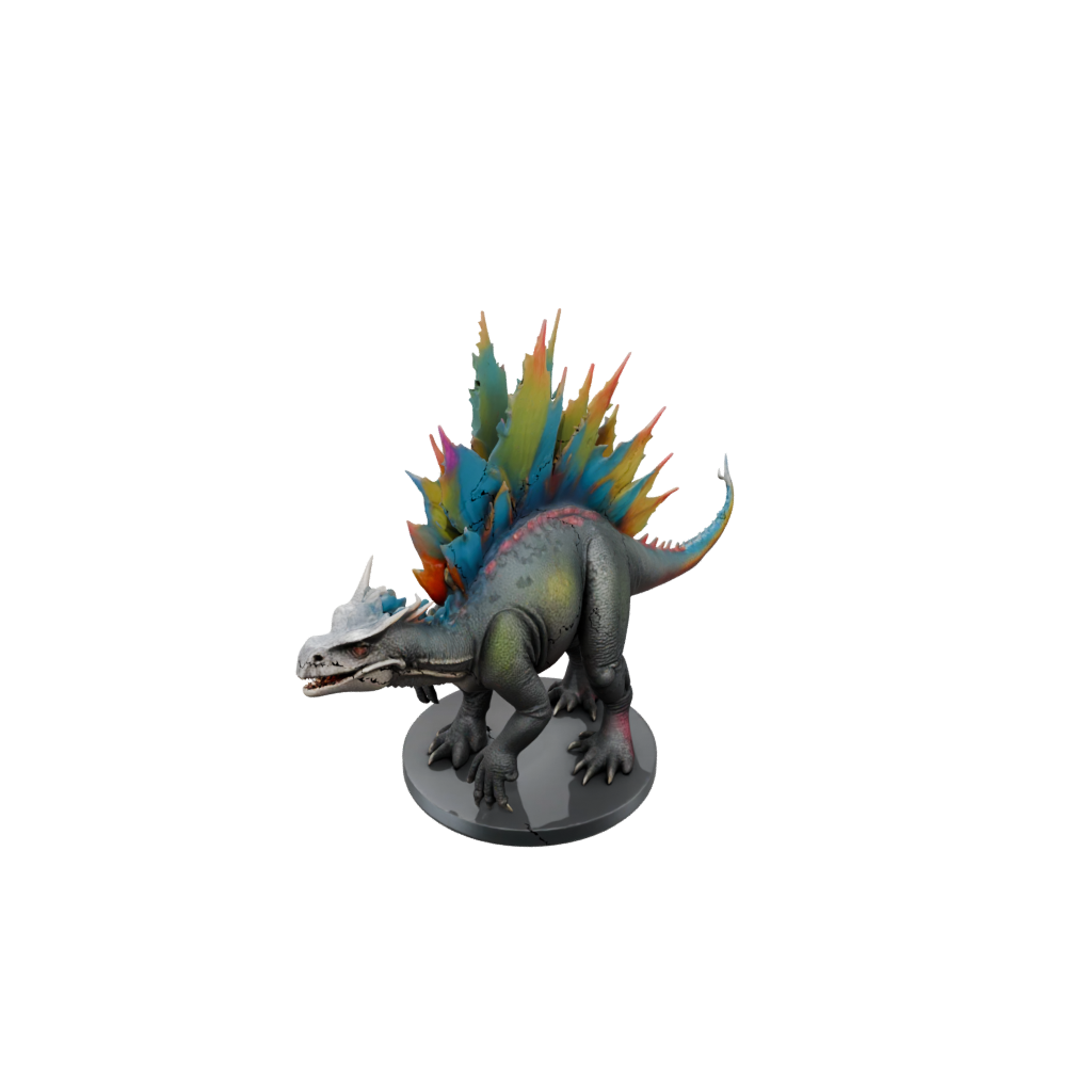 Neon Stegosaurus