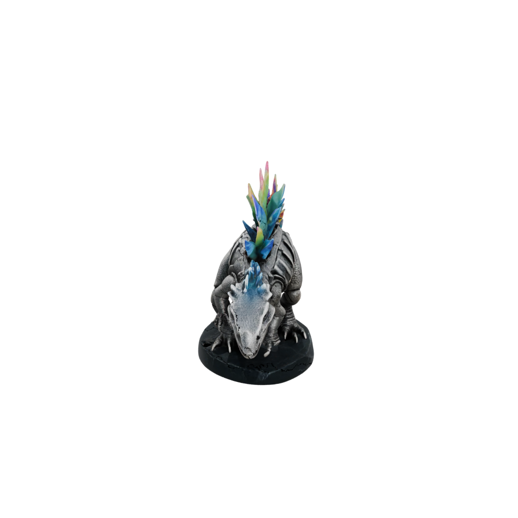 Neon Skeleton Ankylosaurus — dinosaurs 3D print model, STL