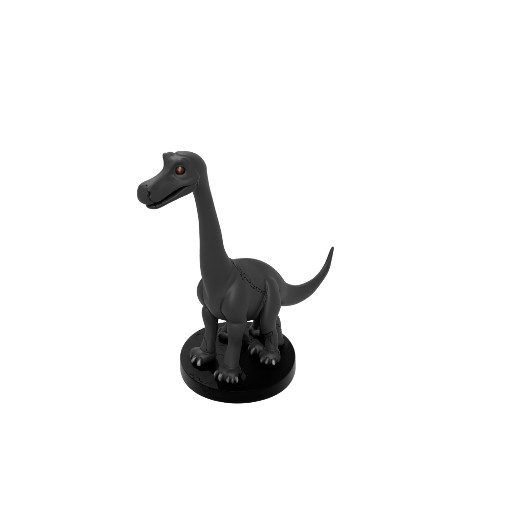 Obsidian Chibi Brachiosaurus