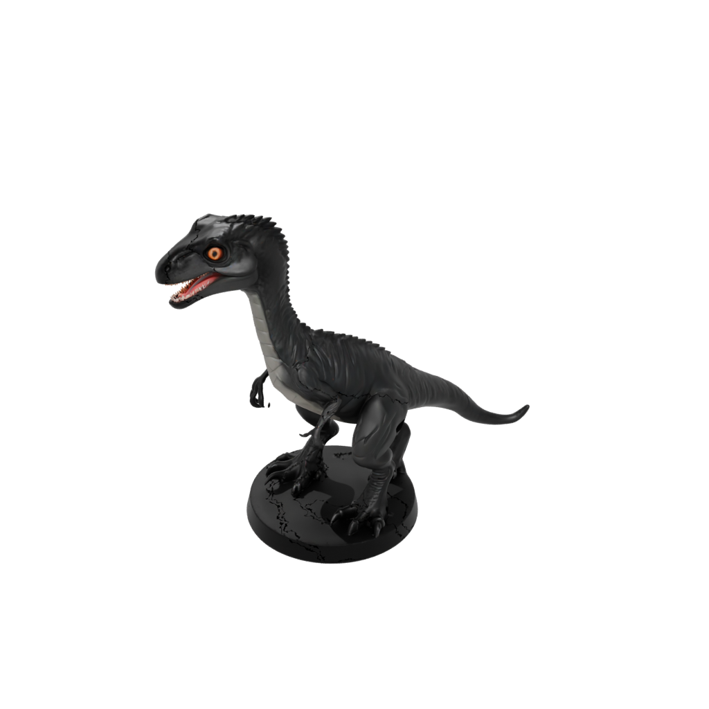 Obsidian Chibi Utahraptor