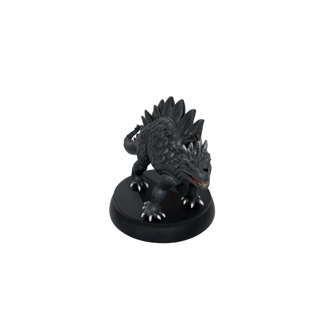 Obsidian Feathered Ankylosaurus — dinosaurs 3D print model, STL