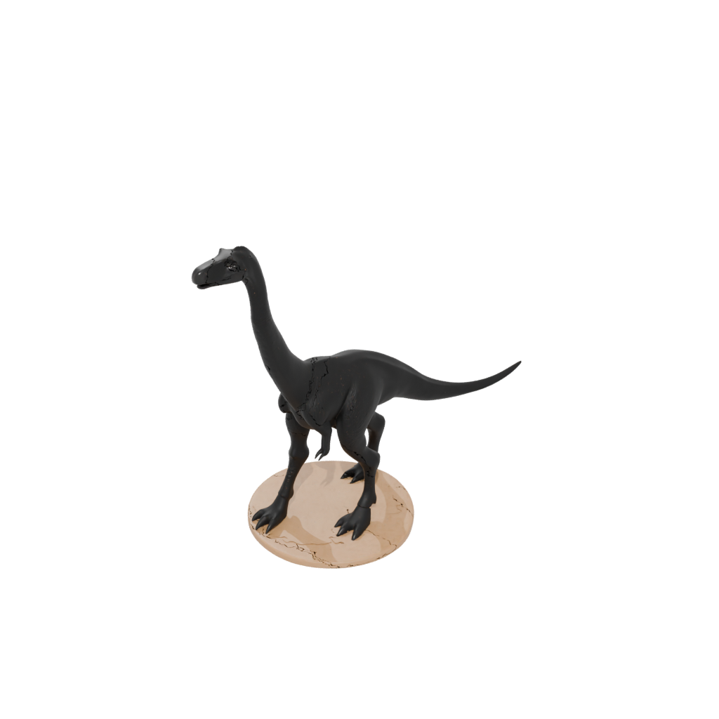Obsidian Feathered Brachiosaurus — dinosaurs 3D print model, STL