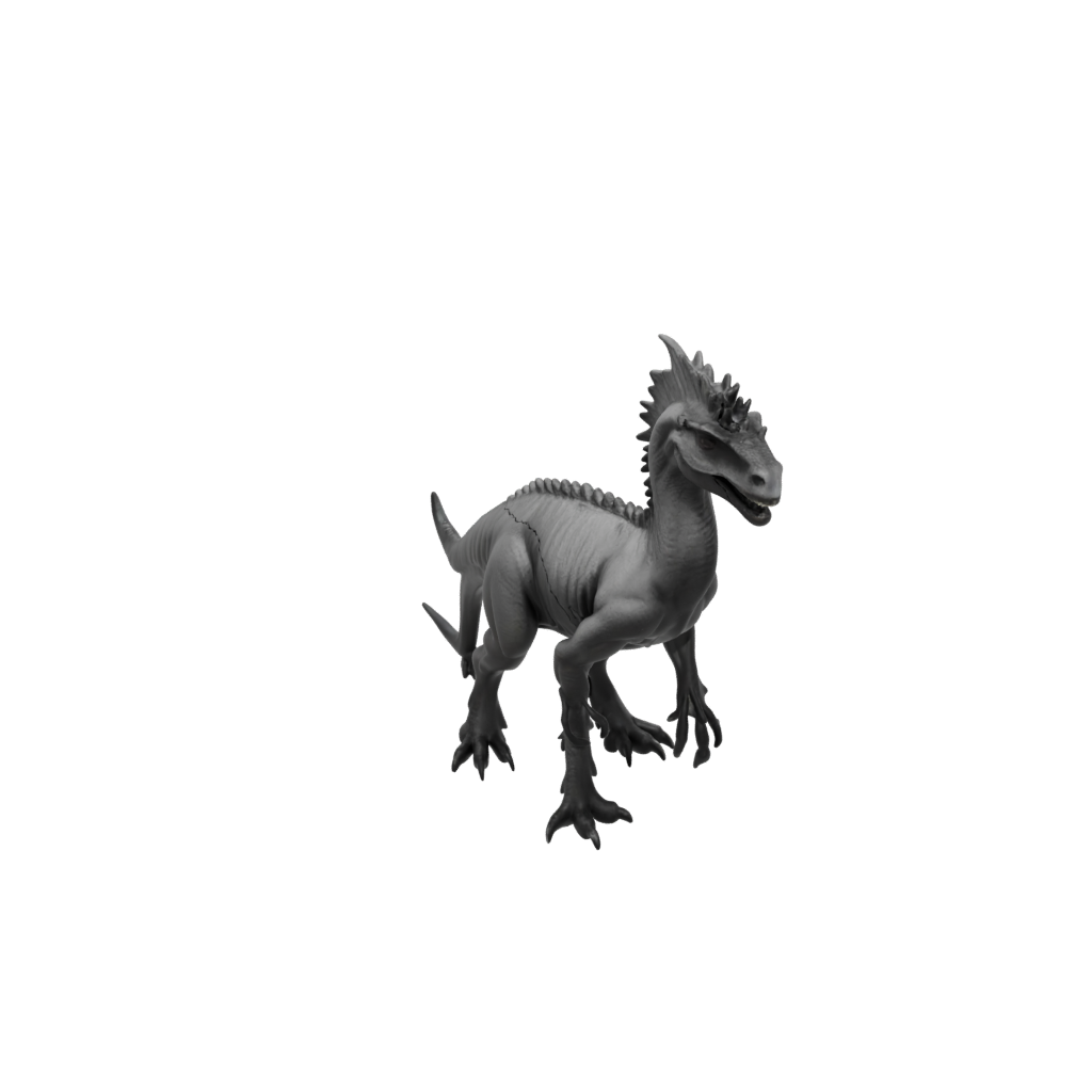Obsidian Feathered Pachycephalosaurus — dinosaurs 3D print model, STL