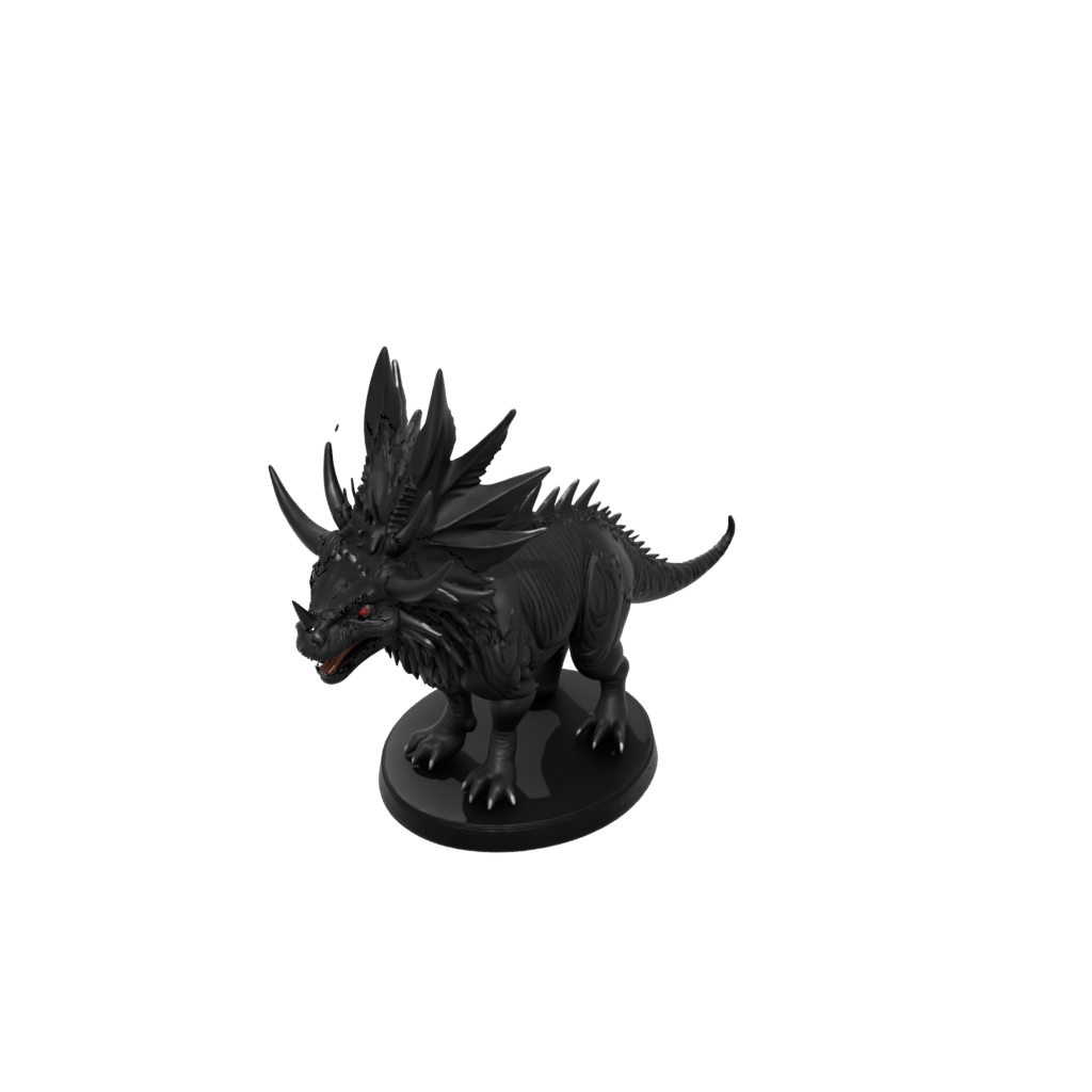 Obsidian Feathered Styracosaurus