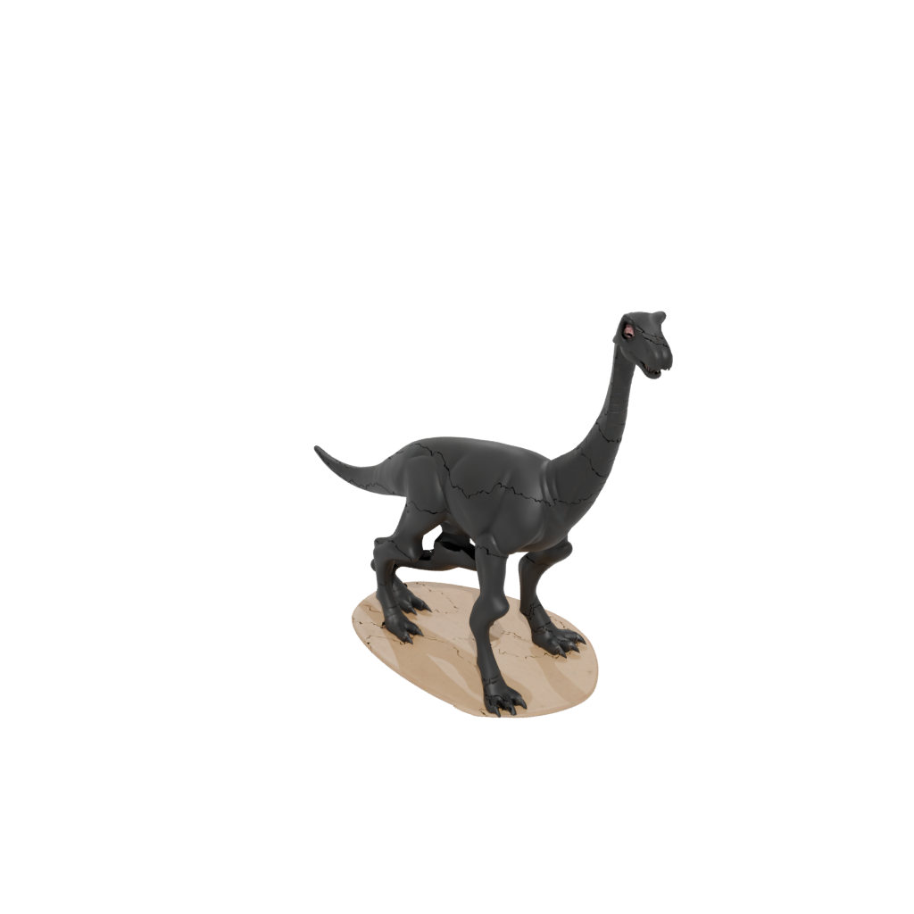 Obsidian Flexi Brachiosaurus — dinosaurs 3D print model, STL