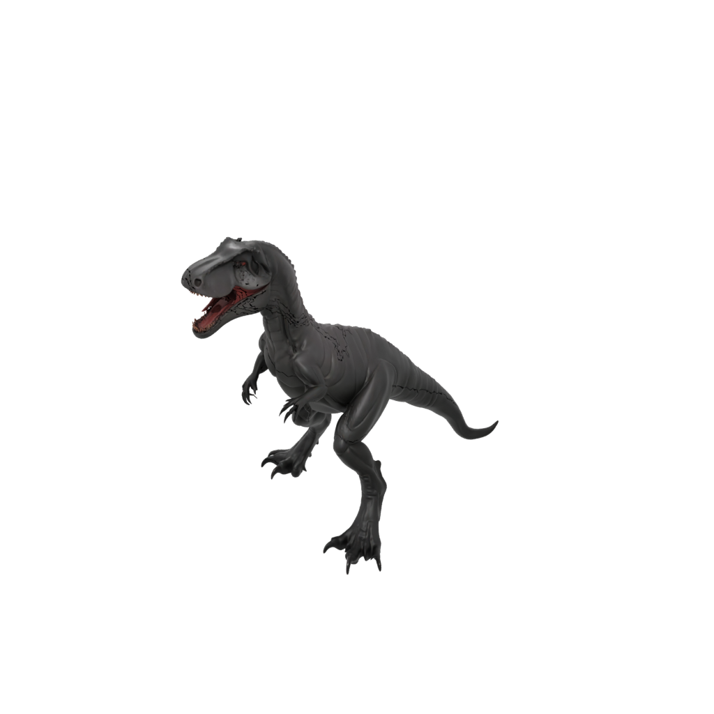 Obsidian Flexi Megalosaurus — dinosaurs 3D print model, STL