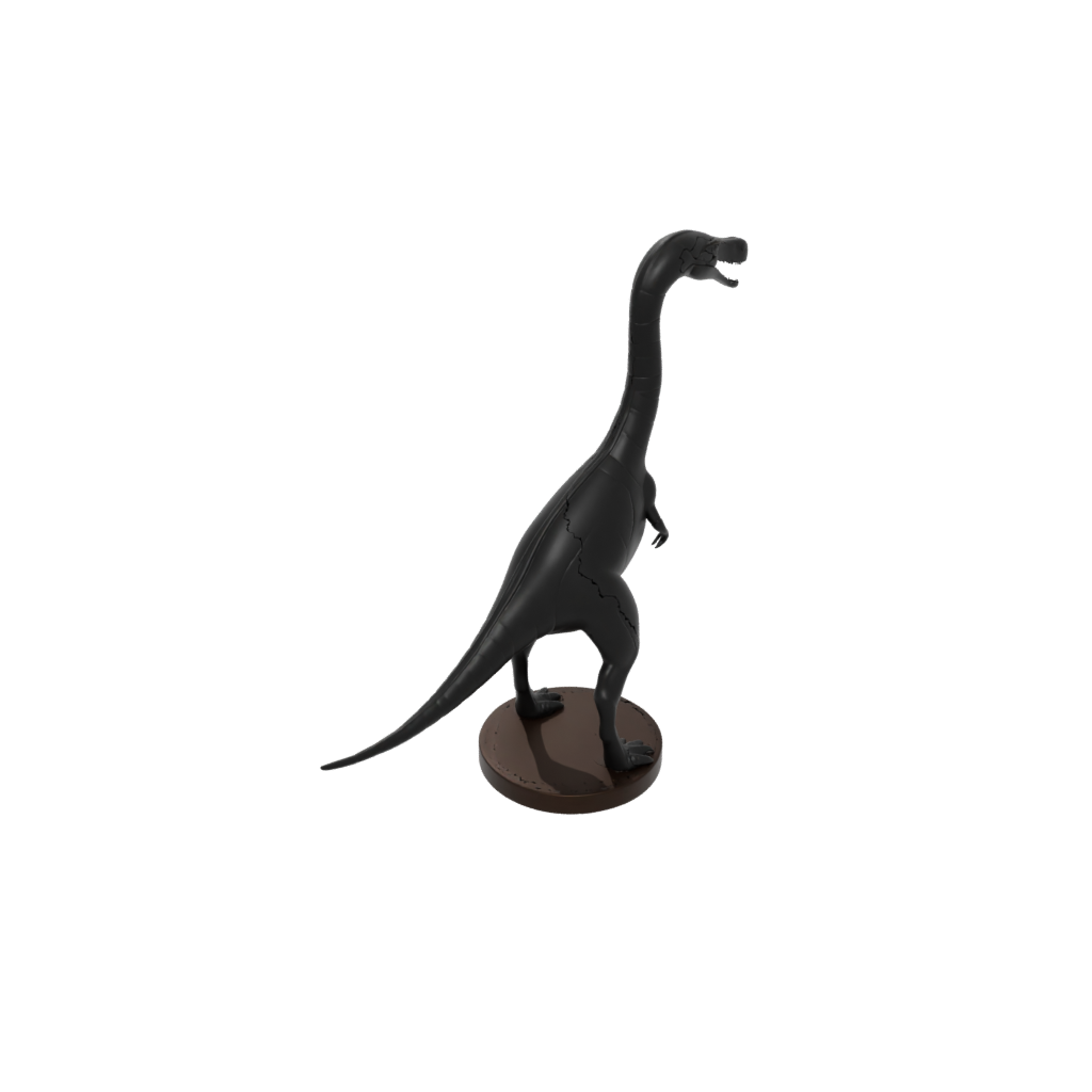 Obsidian Flexi Plesiosaur — dinosaurs 3D print model, STL