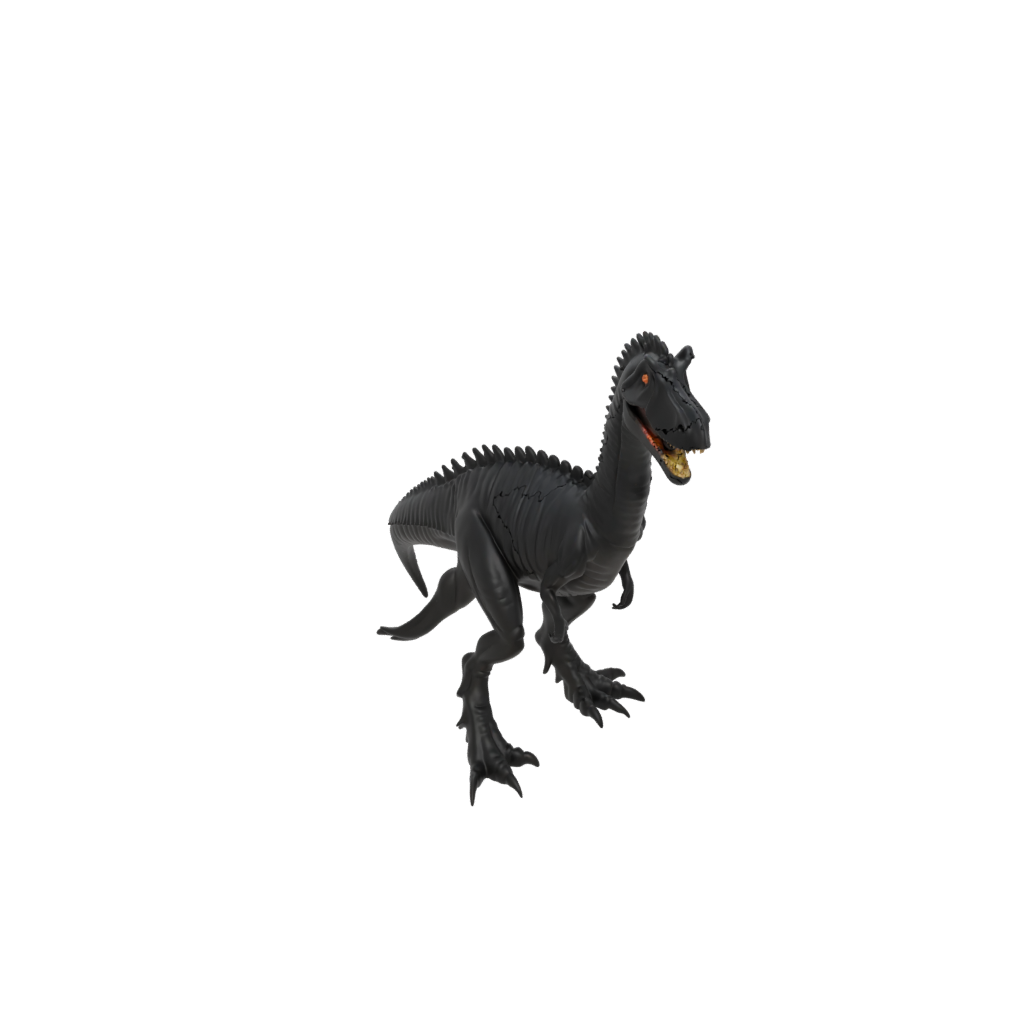 Obsidian Flexi Spinosaurus — dinosaurs 3D print model, STL