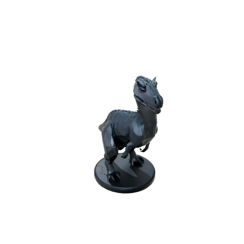 Obsidian Low-Poly Iguanodon — dinosaurs 3D print model, STL
