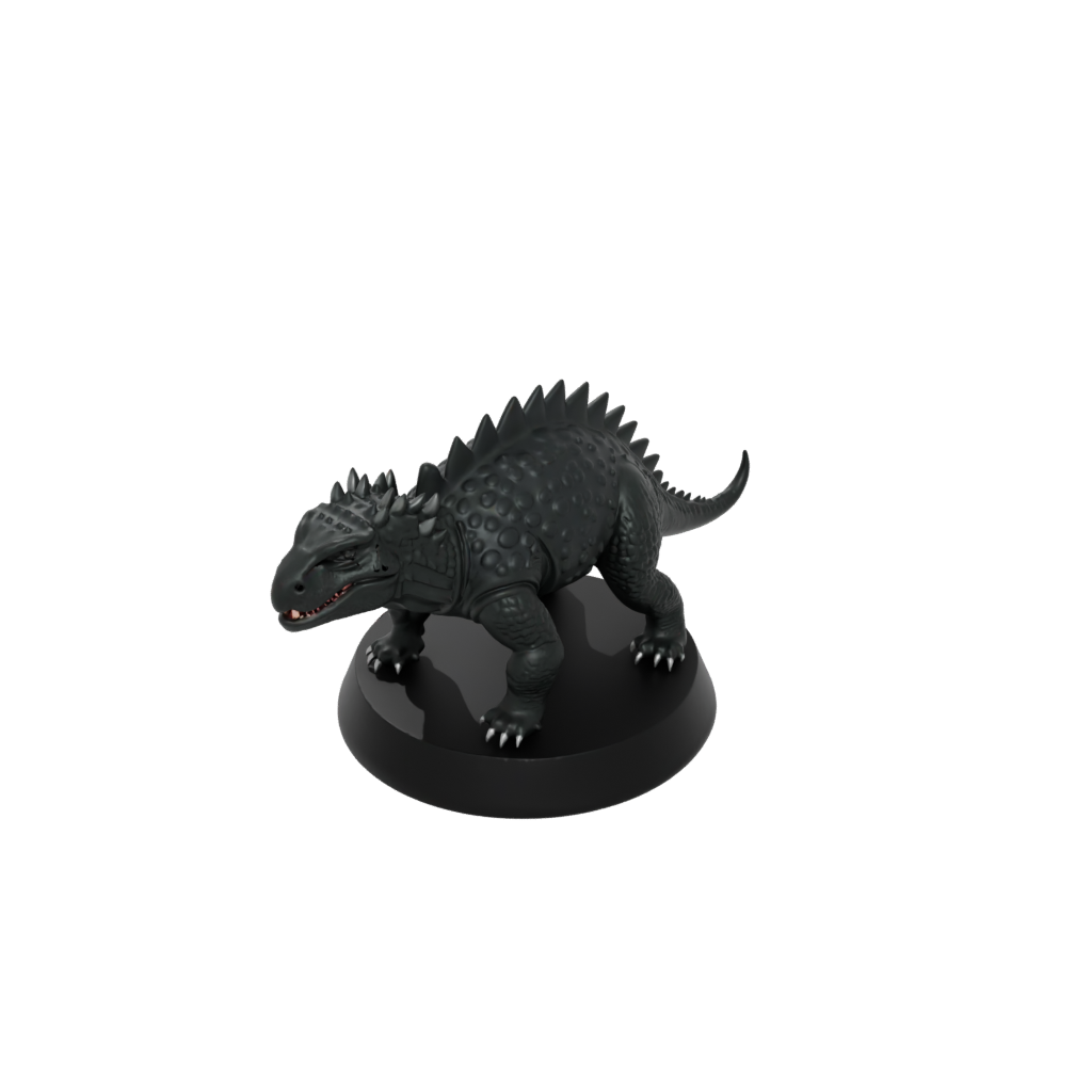 Obsidian Ankylosaurus — dinosaurs 3D print model, STL