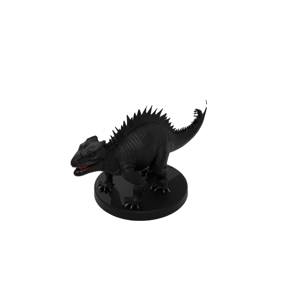 Obsidian Dimetrodon — dinosaurs 3D print model, STL