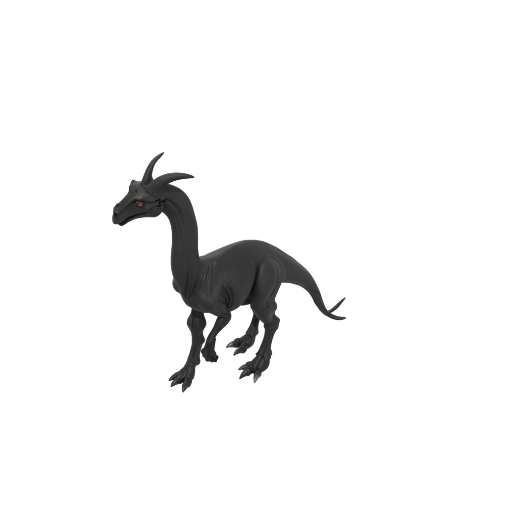 Obsidian Parasaurolophus
