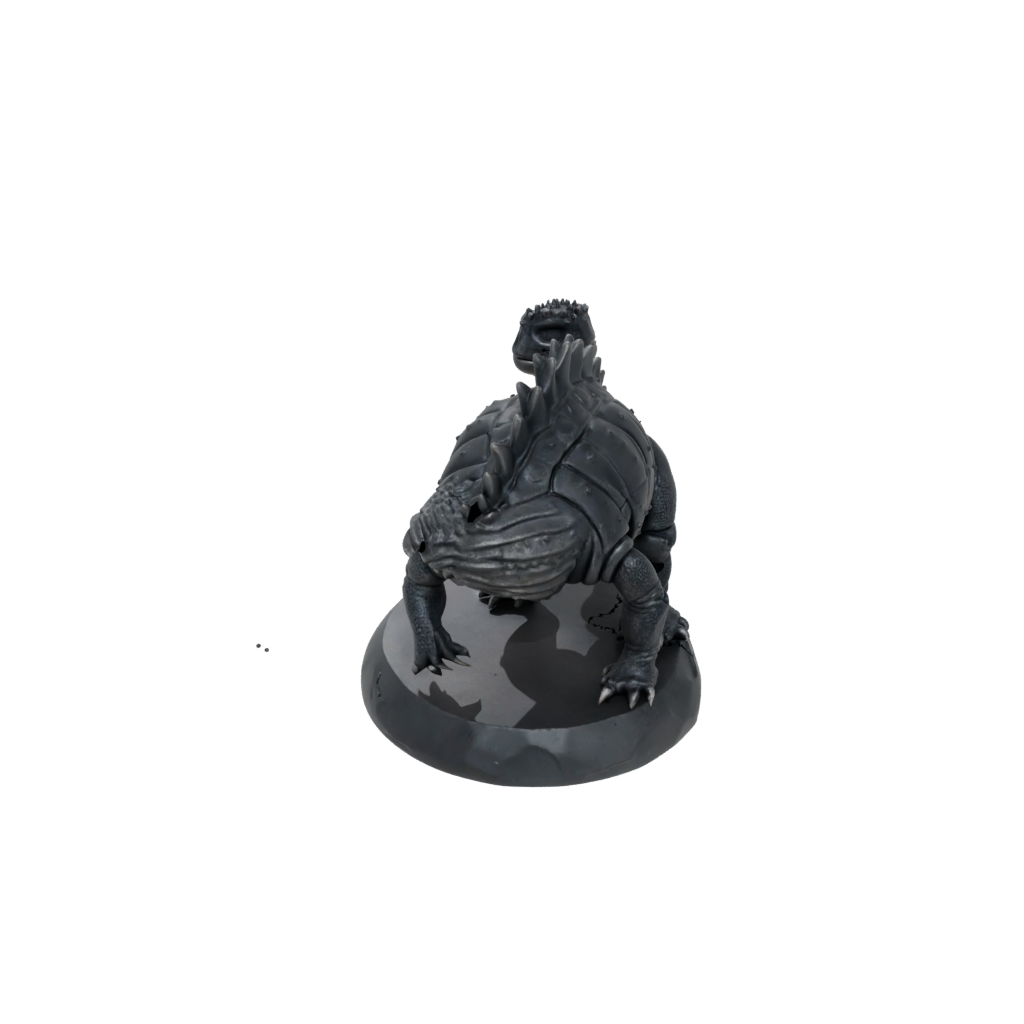 Obsidian Skeleton Ankylosaurus — dinosaurs 3D print model, STL