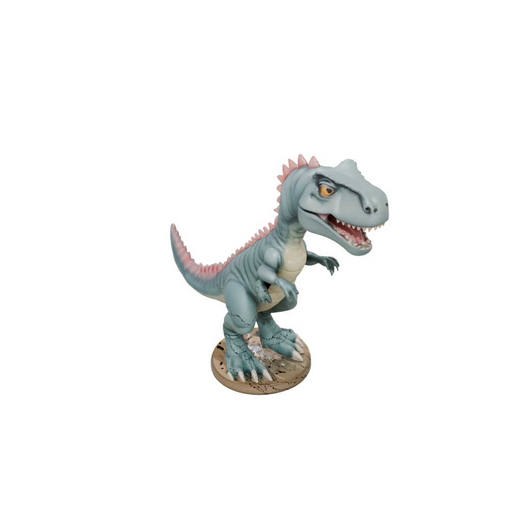 Pastel Chibi Allosaurus — dinosaurs 3D print model, STL