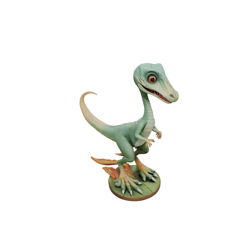 Pastel Chibi Compsognathus — dinosaurs 3D print model, STL