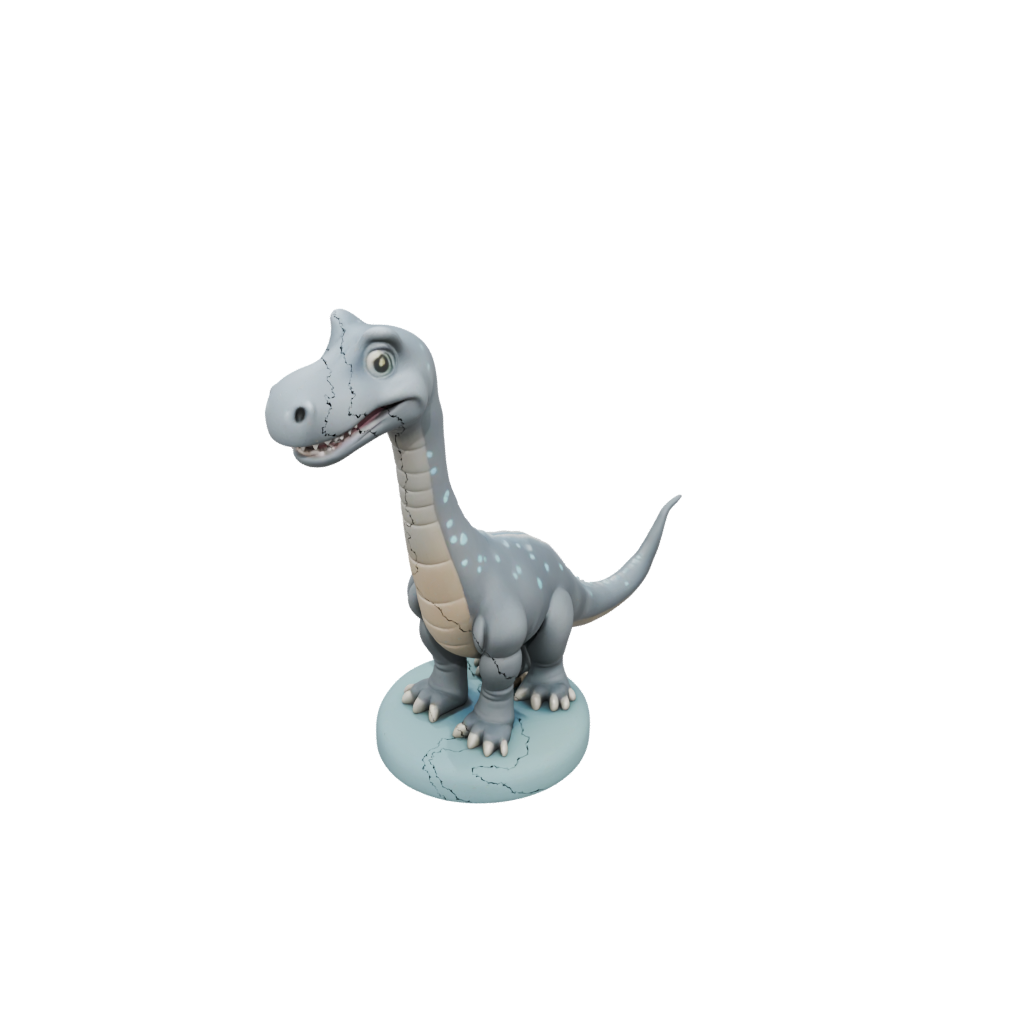 Pastel Chibi Diplodocus