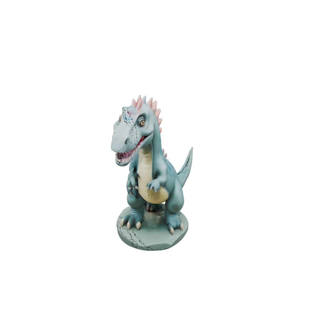 Pastel Chibi Iguanodon — dinosaurs 3D print model, STL
