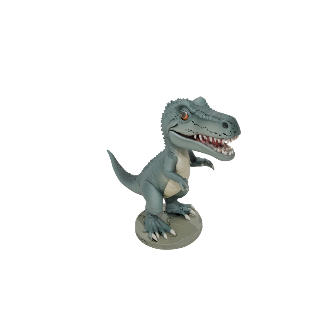Pastel Chibi Megalosaurus — dinosaurs 3D print model, STL