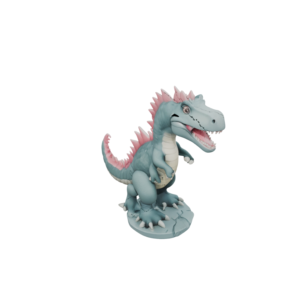 Pastel Chibi Spinosaurus — dinosaurs 3D print model, STL