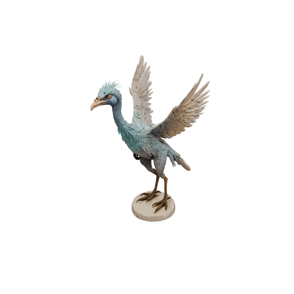 Pastel Feathered Archaeopteryx — dinosaurs 3D print model, STL
