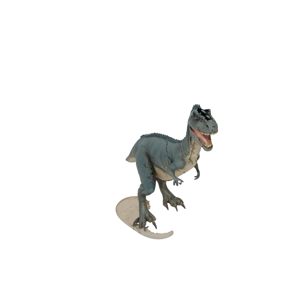 Pastel Feathered Giganotosaurus — dinosaurs 3D print model, STL
