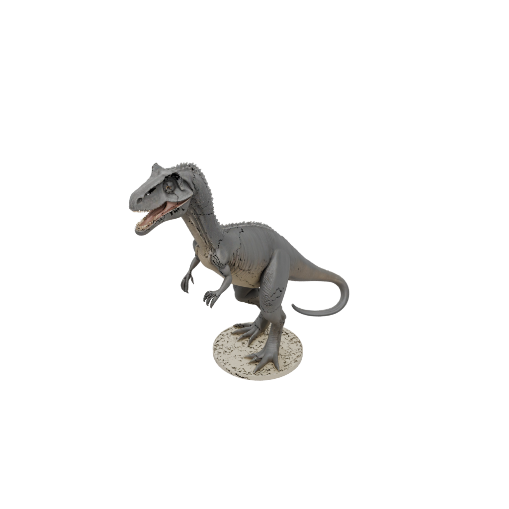 Pastel Feathered Megalosaurus — dinosaurs 3D print model, STL