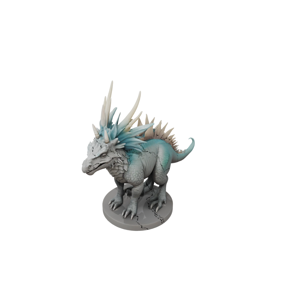 Pastel Feathered Styracosaurus — dinosaurs 3D print model, STL