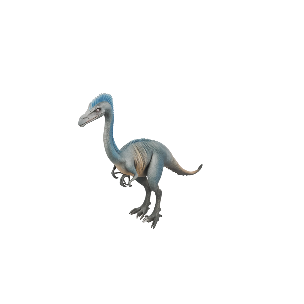 Pastel Feathered Therizinosaurus — dinosaurs 3D print model, STL