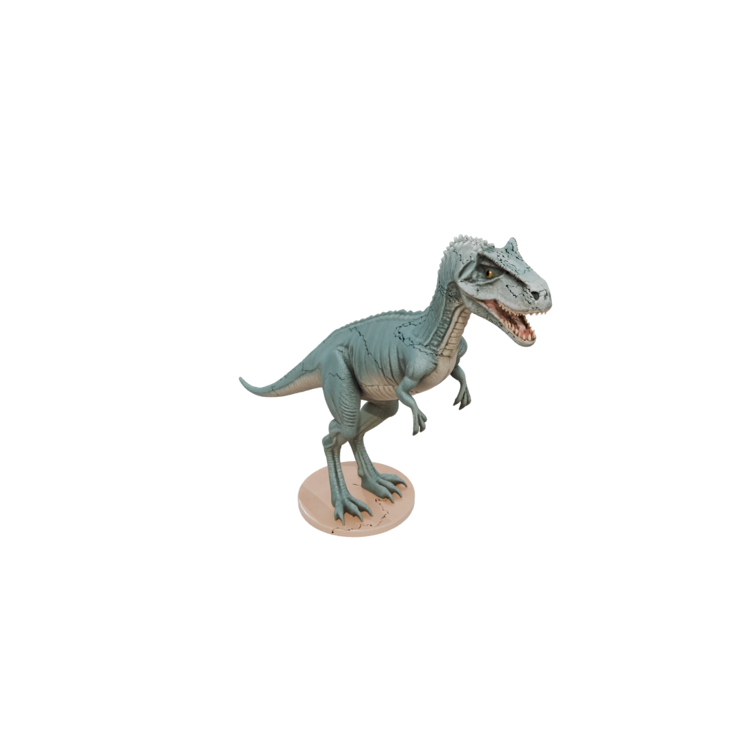 Pastel Flexi Baryonyx — dinosaurs 3D print model, STL